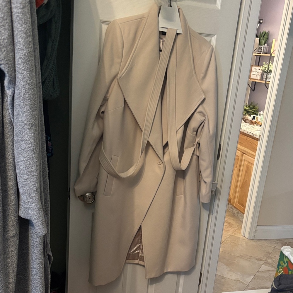 City Chic cream Trench Coat